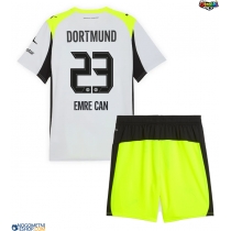 Otroški Nogometni dresi Borussia Dortmund Emre Can #23 Gostujoči 2025-26 Kratek Rokav (+ Kratke hlače)
